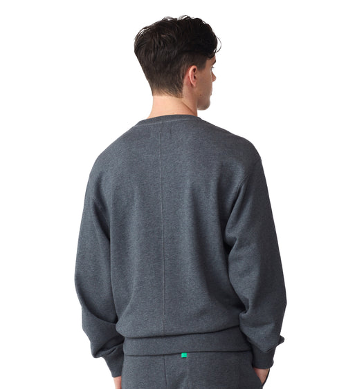 Future Planet Globe Crewneck Charcoal