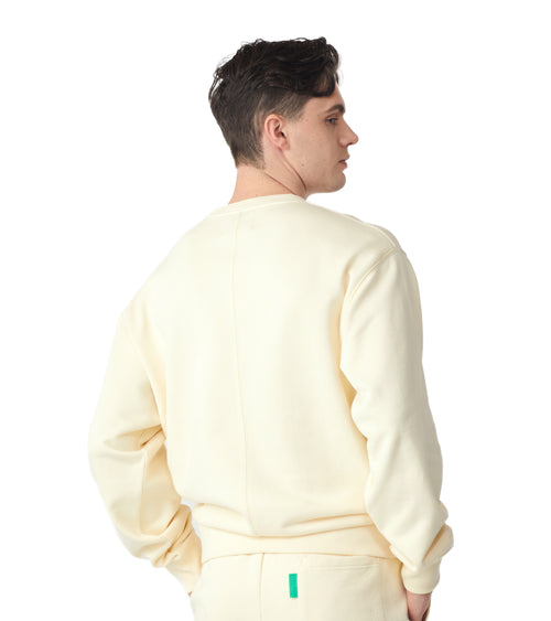 Future Planet Globe Crewneck Cream