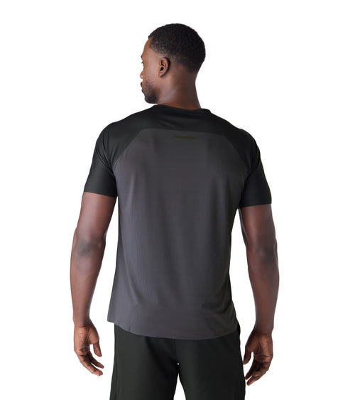 Horizon Performance Men's Gym Tee Black / Charcoal | Future Planet