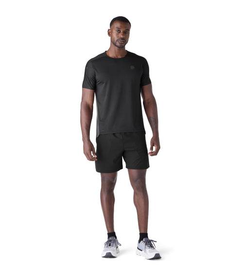 Horizon Performance Men's Gym Tee Black / Charcoal | Future Planet