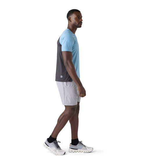 Horizon Performance Men's Gym Tee Blue / Charcoal | Future Planet