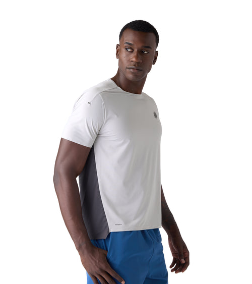 Horizon Performance Men's Gym Tee Grey / Charcoal | Future Planet