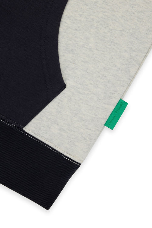 Kid's Jupiter Hoodie Heather Grey / Navy | Future Planet