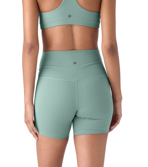 Nova Performance Sport Women's Biker Shorts Sage Green | Future Planet