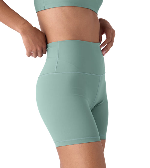 Nova Performance Sport Women's Biker Shorts Sage Green | Future Planet