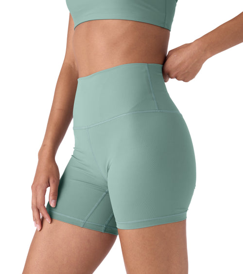 Nova Performance Sport Women's Biker Shorts Sage Green | Future Planet