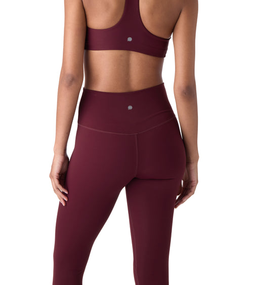Nova Performance Sport Leggings Burgundy | Future Planet