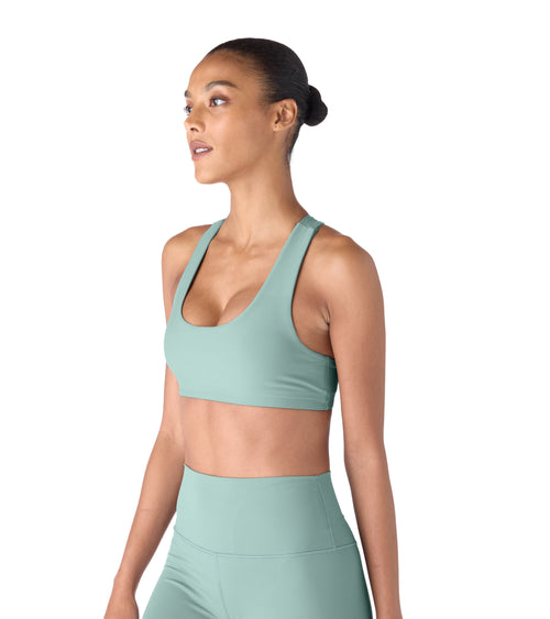 Nova Performance Sports Bra Sage Green | Future Planet