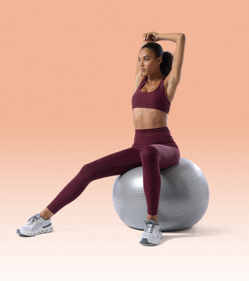 Nova Performance Women's Sports Bra and Leggings Burgundy | Future Planet