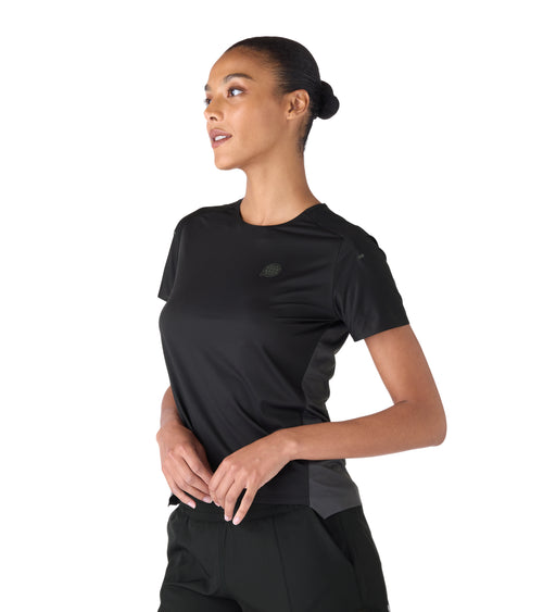Nova Women's Performance Tee Black / Charcoal | Future Planet