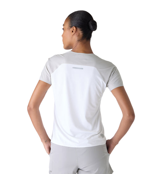 Nova Women's Performance Tee Grey / White | Future Planet