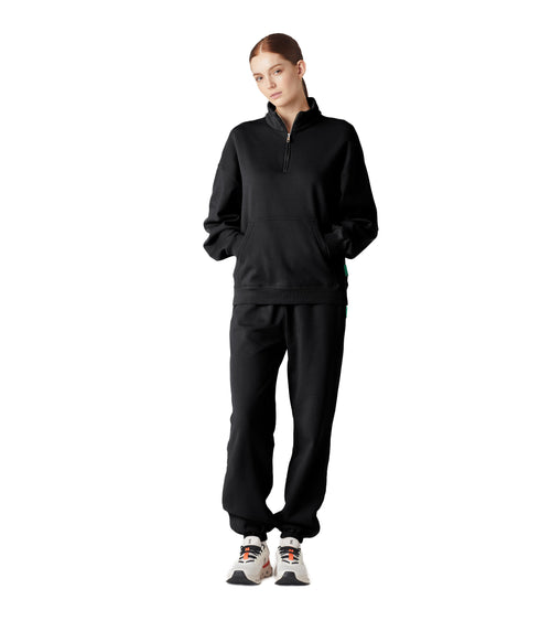 Saturn Women's Quarter Zip Pullover Black | Future Planet