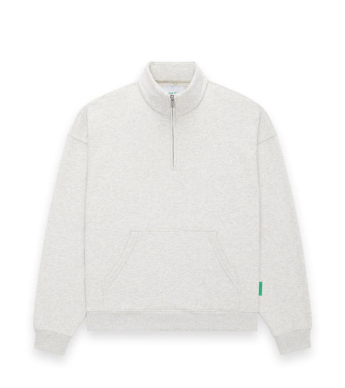 Saturn Women's Quarter Zip Pullover Heather Ash | Future Planet