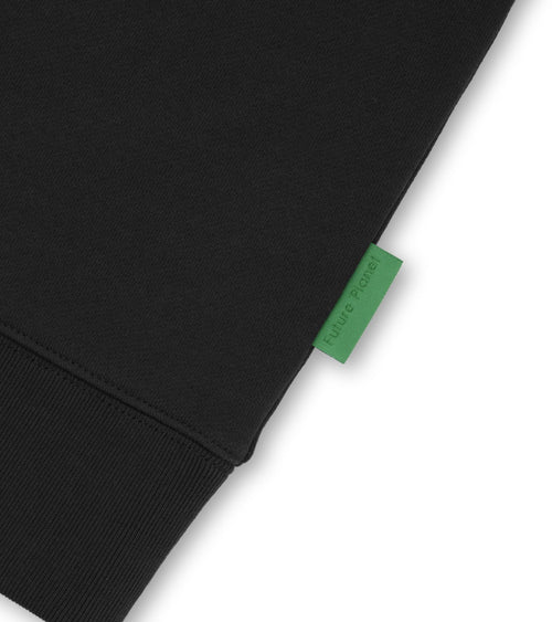 Future Planet Globe Crewneck Black