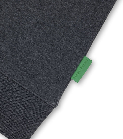 Future Planet Globe Crewneck Charcoal