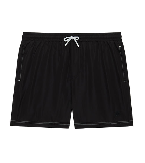 Azure 7 inch Mens Swim Trunks Black | Future Planet