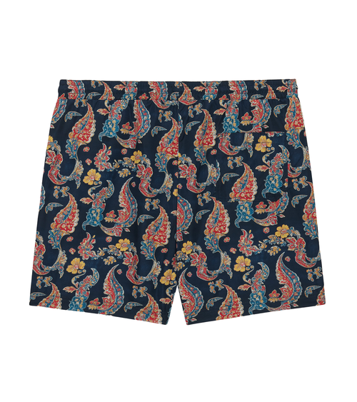 Azure 7 inch Men's Swim Trunks Navy Paisley | Future Planet