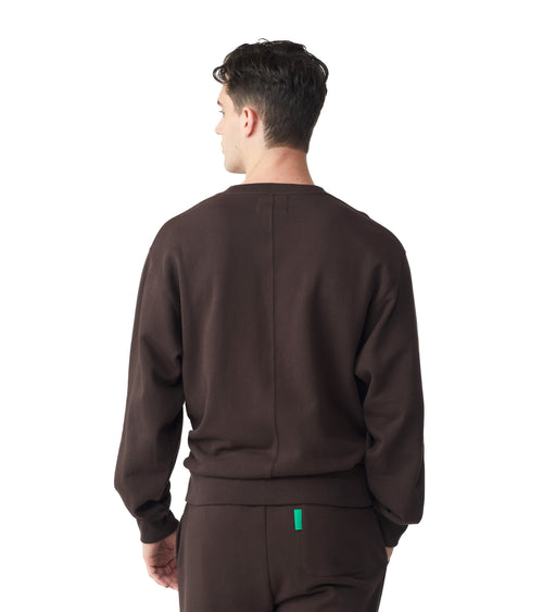 Future Planet Globe Crewneck Cocoa