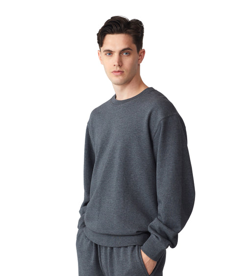 Future Planet Globe Crewneck Charcoal