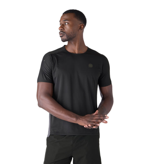 Horizon Performance Men's Gym Tee Black / Charcoal | Future Planet