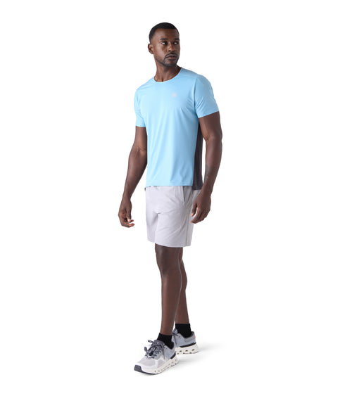 Horizon Performance Men's Gym Tee Blue / Charcoal | Future Planet