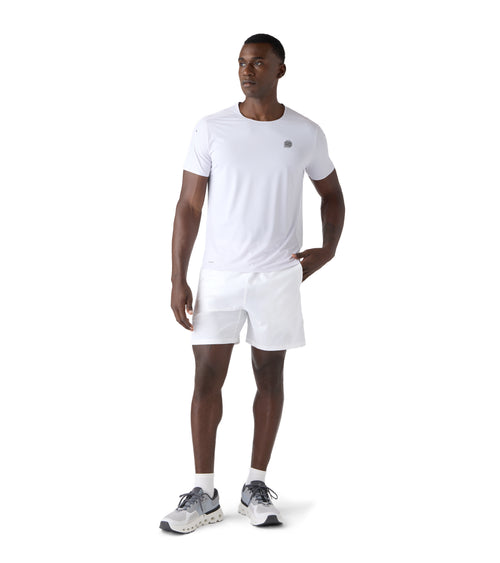 Horizon Performance Mens Gym Tee White / Snow | Future Planet