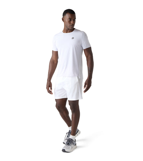 Horizon Performance Mens Sport Shorts White | Future Planet