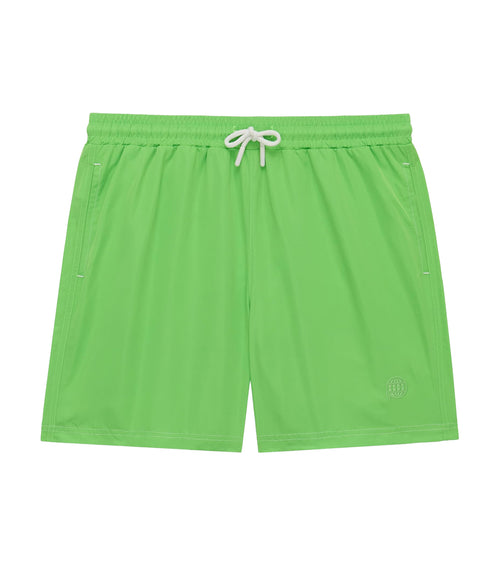 Azure 7 inch Kids Swim Trunks Lime Green | Future Planet