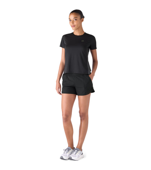 Nova Performance Womens High Waisted Running Shorts Black | Future Planet