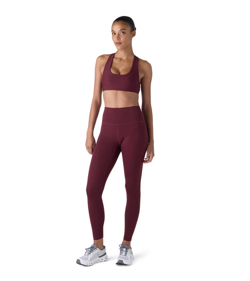 Nova Performance Sport Leggings Burgundy | Future Planet